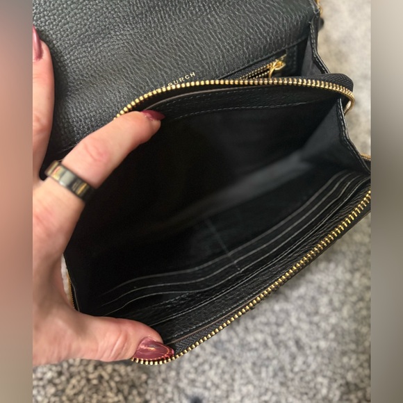 Tory Burch McGraw Flat Leather Wallet Crossbody - Picture 10 of 14